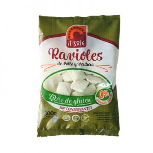 ravioles de pollo y verdura Il Sole libres de gluten sin Tacc