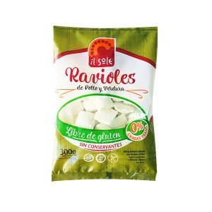 ravioles de pollo y verdura Il Sole libres de gluten sin Tacc