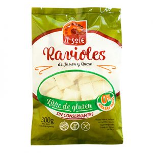 ravioles de jamón y queso sin tacc libres de gluten Il Sole