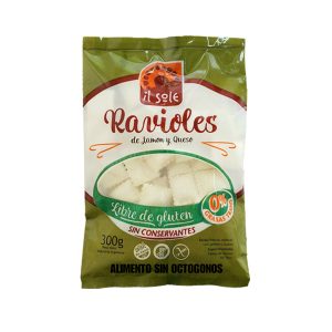 Ravioles de Jamón y Queso sin gluten sin tacc apto celíacos IL SOLE